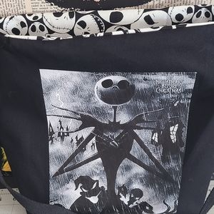 Nightmare before christmas tote bag 14x12 handmade